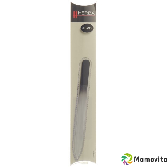 Herba glass nail file in case 14cm black buy online