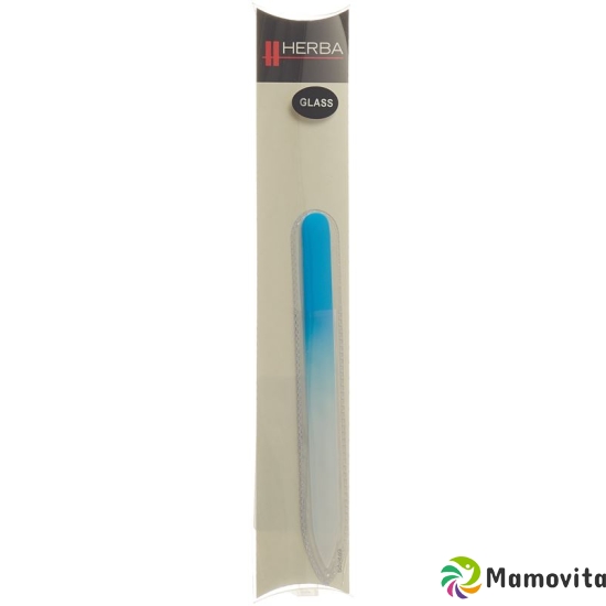 Herba glass nail file in case 14cm light blue buy online