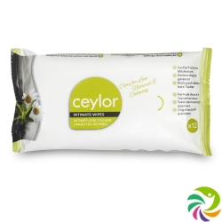 Ceylor Intimate care wipes Natural & Calming 12 pieces