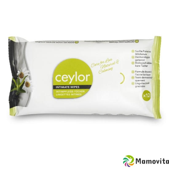 Ceylor Intimate care wipes Natural & Calming 12 pieces buy online