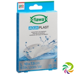 Flawa Aquaplast Pflasterstrips 7.5x10cm waterproof 5 pcs