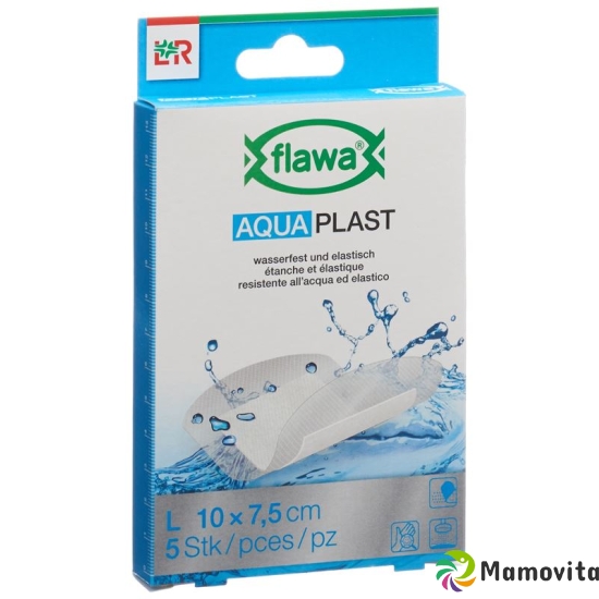 Flawa Aquaplast Pflasterstrips 7.5x10cm waterproof 5 pcs buy online