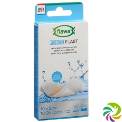 Flawa Forte Plast Pflasterstrips 5x10cm 10 pcs