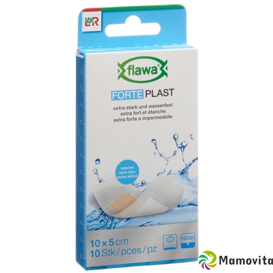 Flawa Forte Plast Pflasterstrips 5x10cm 10 pcs buy online