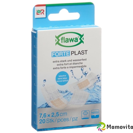 Flawa Forte Plast 2.5x7.6cm transparent 20 pcs buy online