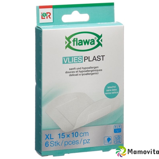 Flawa Vlies Plast Plaster strips 10x15cm 6 pieces buy online