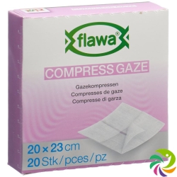 Flawa Gazekompressen Geschn 20x23cm Keimred 20 Stück