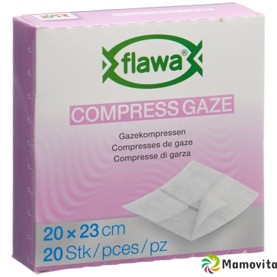 Flawa Gazekompressen Geschn 20x23cm Keimred 20 Stück buy online