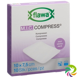 Flawa M.I.C. Kompressen Steril 7.5x10cm 10 Stück