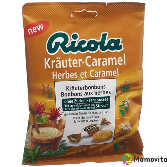 Ricola herbal Caramel without sugar with stevia Battalion 125 g buy online