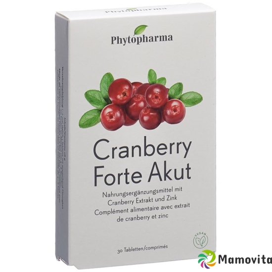 Phytopharma Cranberry Forte Acute 30 tablets buy online