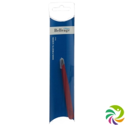 Belleage Rubis tweezers inclined inox