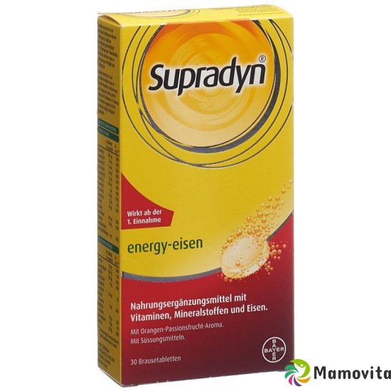 Supradyn Energy iron effervescent tablets 30 pieces buy online