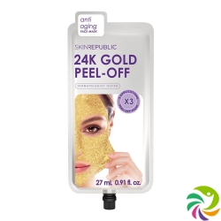 Skin Republic Gold Peel-Off Face Mask Beutel 3 Stück