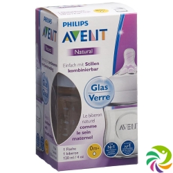 Avent Philips Naturnah Flasche 120ml Glas (neu)