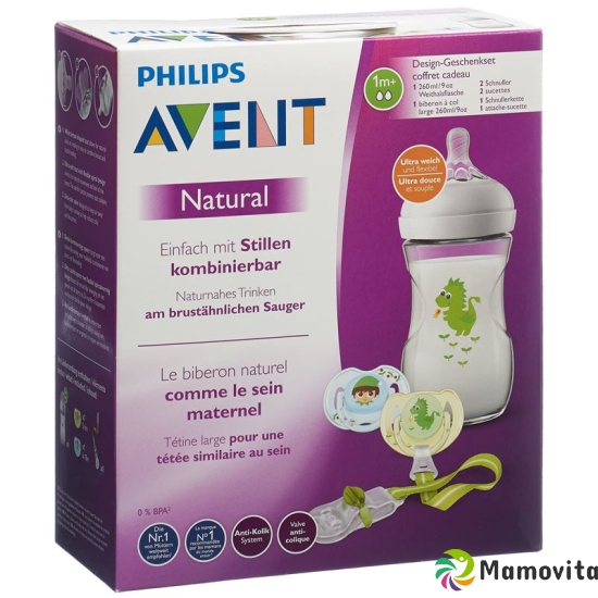 Avent Philips Natural Flasche+schnuller Set Drache buy online