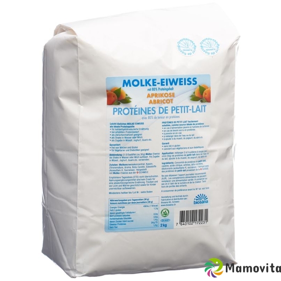 Biosana Molke Eiweiss Pulver Aprikose 2kg buy online