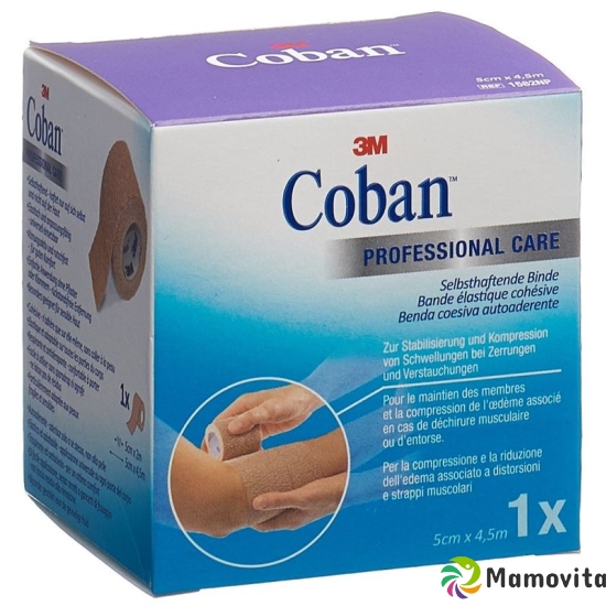 3M Coban Elastische Binde Selbsthaf 5cmx4.5m Hautfarbig buy online