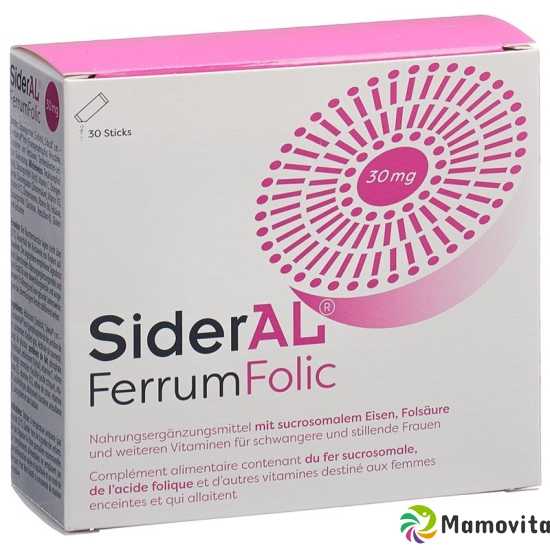 Sideral Ferrum Folic powder 30 sachets 1.6g buy online