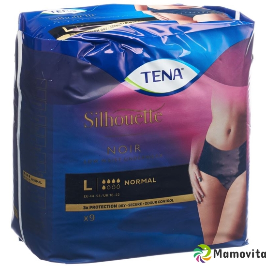 Tena Silhouette Normal L Schwarz 9 Stück buy online