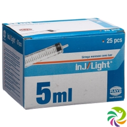 inj / light 5ml disposable syringe 3 parts 25 pcs