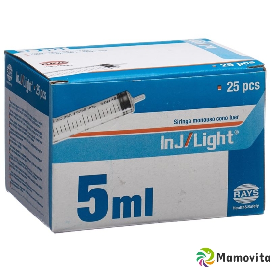 inj / light 5ml disposable syringe 3 parts 25 pcs buy online