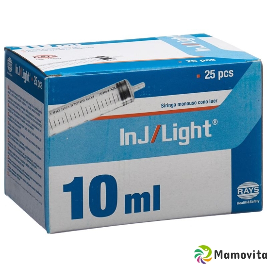 inj / light 10ml disposable syringe 3 parts 25 pcs buy online