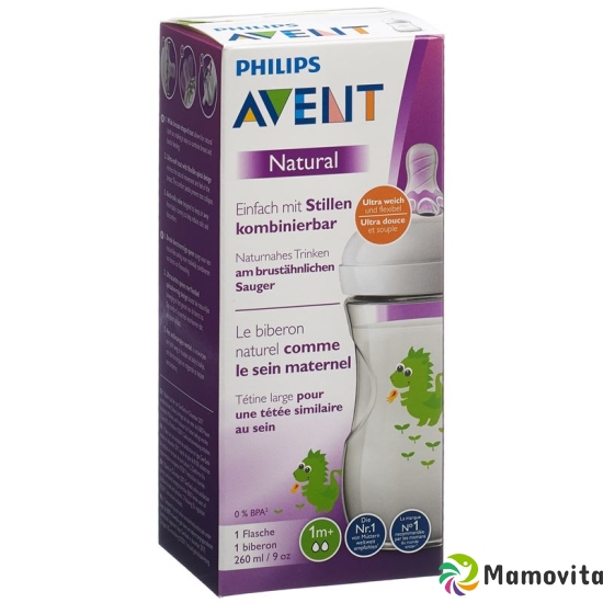 Avent Philips Natural Bottle 260ml Dragon buy online