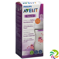 Avent Philips Natural Bottle 260ml Unicorn