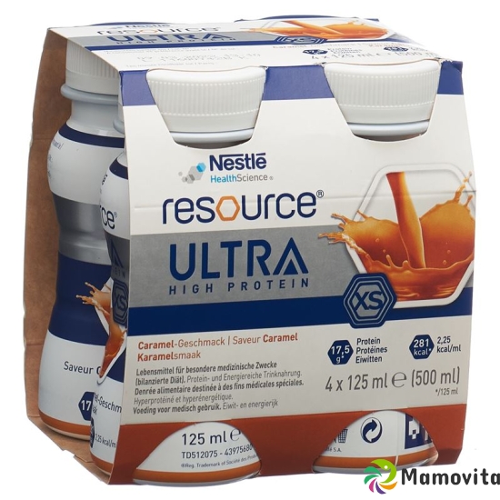 Resource Ultra XS Caramel 4 Flasche 125ml buy online