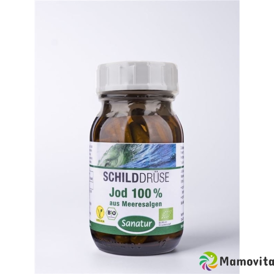 Sanatur Jod Kapseln Bio 100% Pflanzlich Glas 60 Stück buy online