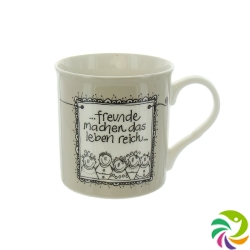 Herboristeria feel-good mug Friends Grey