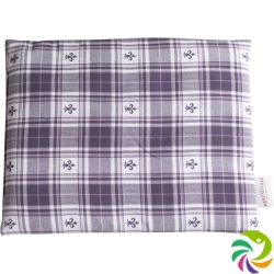 Herzzucker rapeseed warming pillow 26x21cm checked purple