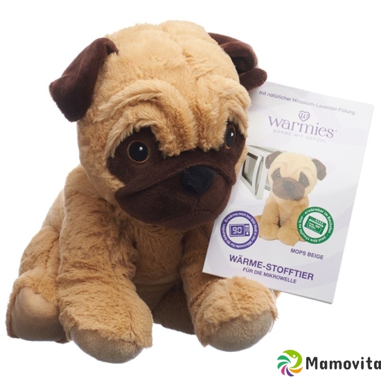 Warmies warmth soft toy pug beige buy online