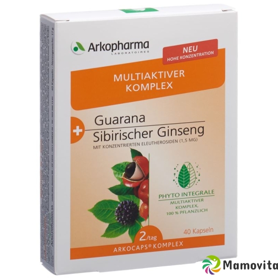 Arkocaps Komplex Guarana+sibir Ginseng Kapseln 40 Stück buy online