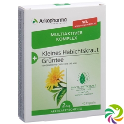 Arkocaps Komplex Kl Habichtskr+grüntee Kapseln 40 Stück