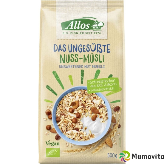 Allos Das Ungesuesste Nuss-Muesli Beutel 500g buy online