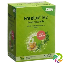 Salus Freetox tea barley grass birch organic bag 40 pieces