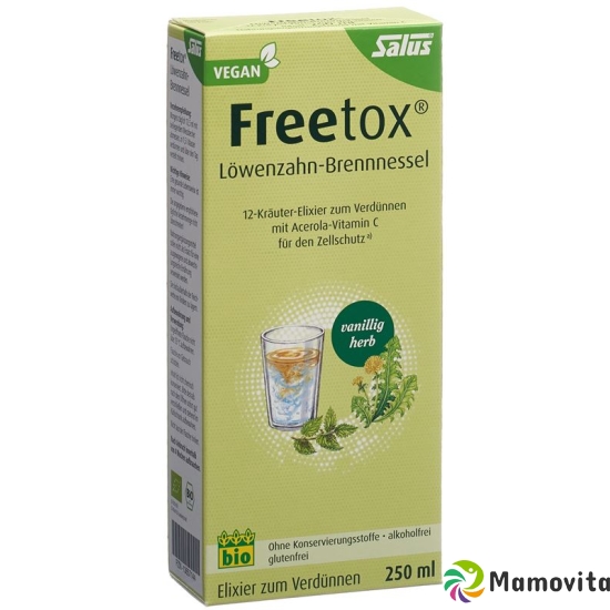 Salus Freetox elixir dandelion stinging nettle Bio 250ml buy online