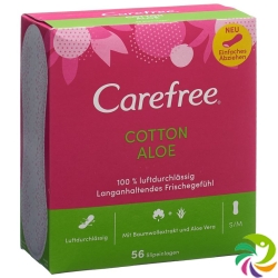 Carefree Cotton Aloe 56 pieces