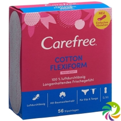 Carefree Cotton Flexiform Fresh 56 pieces