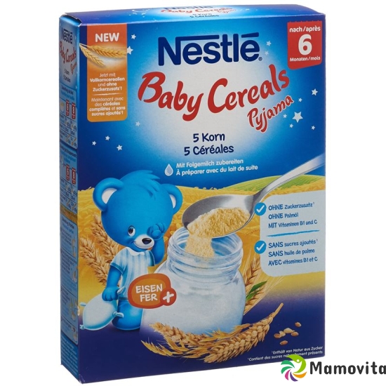 Nestle Baby Cereals Pyjama 5 Korn 6m 250g buy online