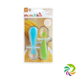 Munchkin Silikon Trainingsloeffel Gent Scoop 2 Stück