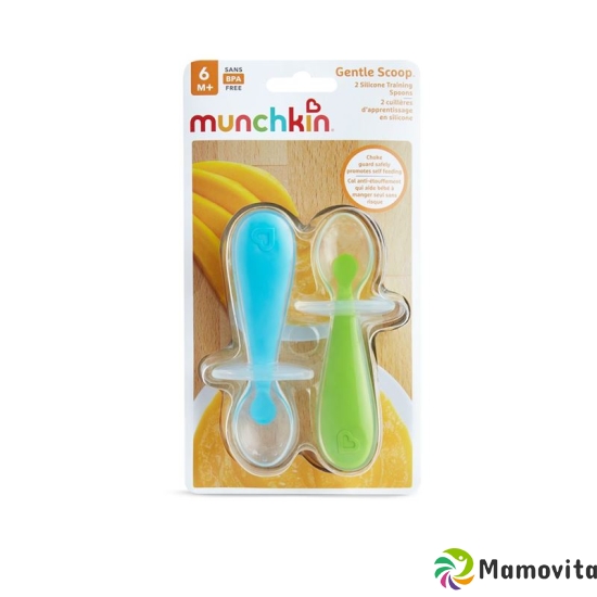 Munchkin Silikon Trainingsloeffel Gent Scoop 2 Stück buy online