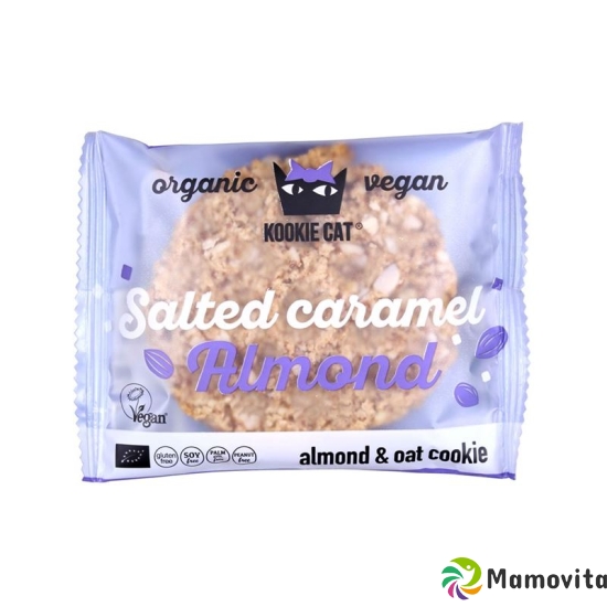 Kookie Cat Salted Caramel Almond Cookie 50g buy online