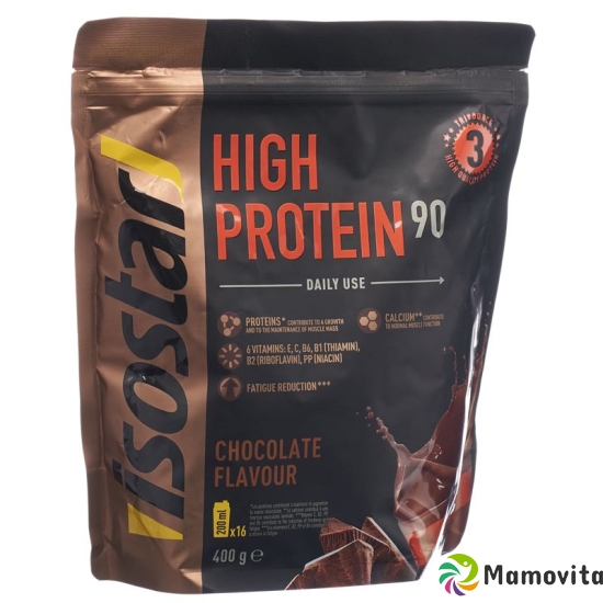 Isostar High Protein 90 powder chocolate bag 400g buy online