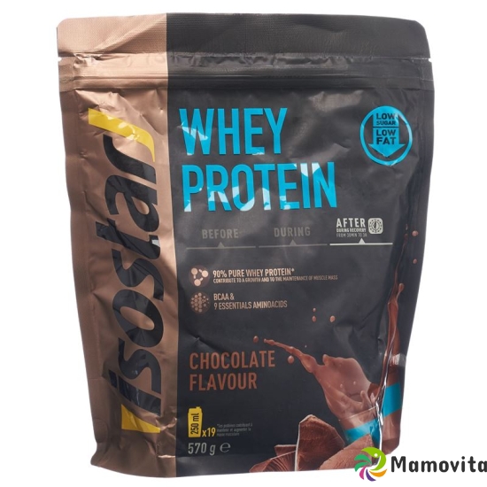 Isostar Whey Protein powder chocolate bag 570g buy online