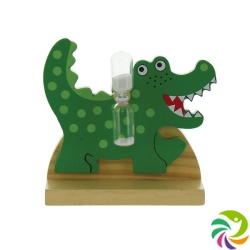 Herboristeria toothbrush clock Wooden crocodile