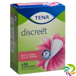 Tena Discreet Mini Magic 34 Pieces