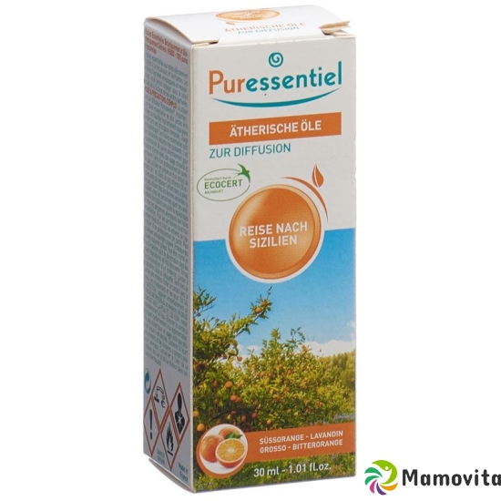 Puressentiel Journey to Sicily Essential Oil Diffuser 30ml buy online